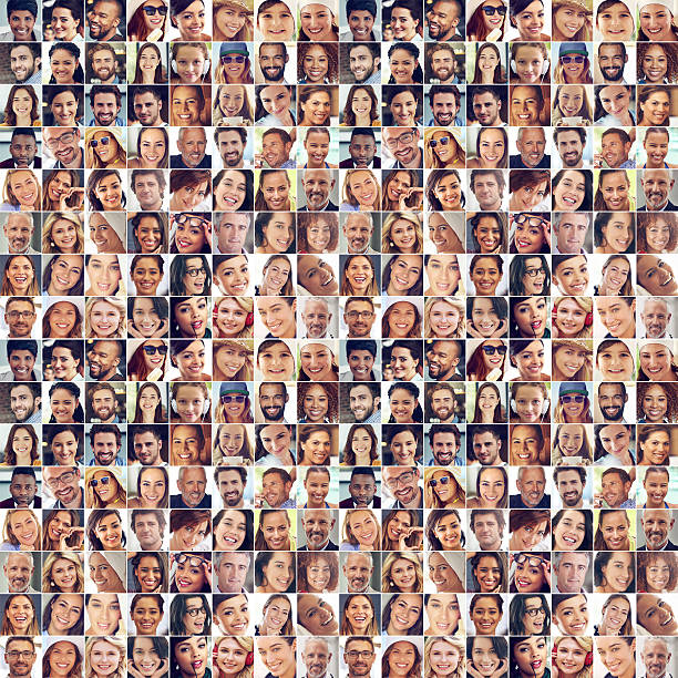 Crowd of faces